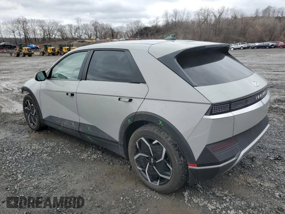 2022 Hyundai IONIQ 5 SEL with VIN KM8KNDAF2NU109205, listed as a Copart auction lot 48222195 with 23,970 mi miles and Salvage Title. Bid and sale history available at carsss.com. Image 2.