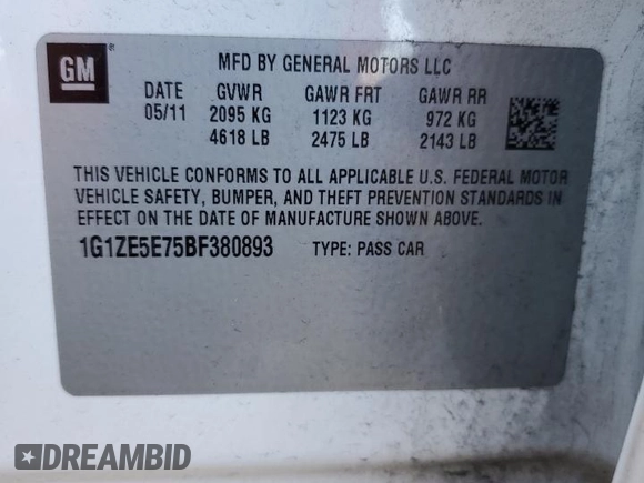 2011 Chevrolet Malibu LTZ with VIN 1G1ZE5E75BF380893, listed as a Copart auction lot 76618024 with 158,227 mi miles and Clean Title. Bid and sale history available at DreamBid. Image 14.
