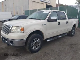 2007 Ford F-150 XLT with VIN 1FTPW14V37FB20097, listed as a IAAI auction lot 42100657 with 153,214 mi miles. Bid and sale history available at carsss.com. Image 2.