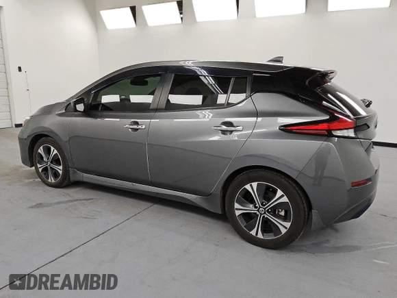 2021 Nissan LEAF SV with VIN 1N4AZ1CV8MC551908, listed as a Copart auction lot 55106875 with 22,880 mi miles and Clean title. Bid and sale history available at DreamBid. Image 2.