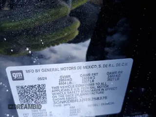 2024 Chevrolet Blazer EV eAWD LT z VIN 3GNKDBRJ2RS258375, wystawiony jako Copart lot #45091735 z przebiegiem 5 162 mil mil oraz Szkoda całkowita • Salvage title. Historia ofert i sprzedaży dostępna na DreamBid. Obrazek 13.