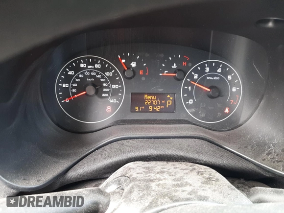 2022 Ram ProMaster City Cargo Tradesman with VIN ZFBHRFAB9N6X63508, listed as a Copart auction lot 54711634 with 22,707 mi miles and Salvage Title. Bid and sale history available at DreamBid. Image 9.