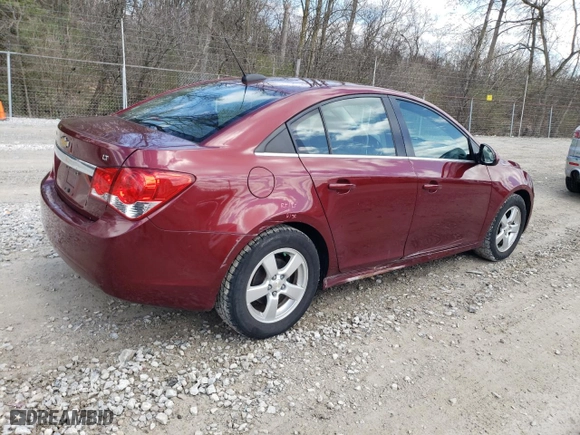 2015 Chevrolet Cruze LT with VIN 1G1PC5SB5F7121035, listed as a Copart auction lot 51914995 with 97,746 mi miles and Salvage Title. Bid and sale history available at carsss.com. Image 3.