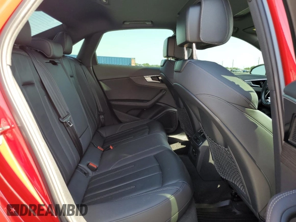 2023 Audi A4 S line Premium Plus with VIN WAUEAAF43PN006551, listed as a Copart auction lot 53421805 with 49,285 mi miles and Salvage Title. Bid and sale history available at DreamBid. Image 10.