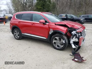2022 Hyundai Santa Fe SEL with VIN 5NMS2DAJ3NH450914, listed as a Copart auction lot 53481955 with 23,895 mi miles and Salvage Title. Bid and sale history available at carsss.com. Image 4.