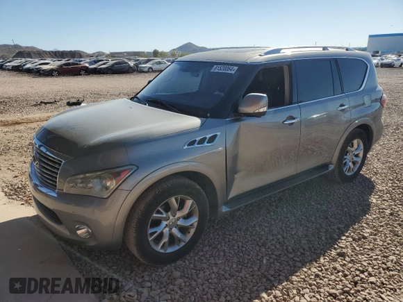 2013 Infiniti QX56 with VIN JN8AZ2NE8D9041878, listed as a Copart auction lot 81520064 with 138,103 mi miles and Clean Title. Bid and sale history available at carsss.com. Image 1.