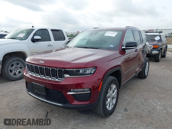 2023 Jeep Grand Cherokee Limited with VIN 1C4RJHBGXPC614527, listed as a IAAI auction lot 42121821 with 35,874 mi miles and . Bid and sale history available at DreamBid. Image 2.