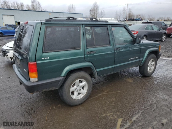 2000 Jeep Cherokee Police with VIN 1J4FF48S4YL160022, listed as a Copart auction lot 45707615 with NaN miles and Salvage Title. Bid and sale history available at carsss.com. Image 3.