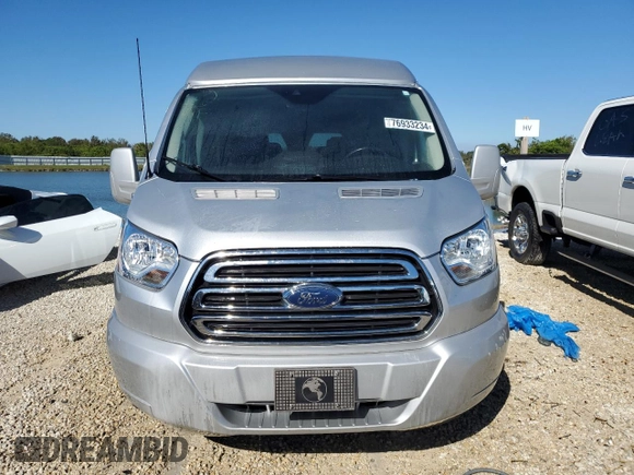 2018 Ford Transit with VIN 1FTYE9ZG7JKA53471, listed as a Copart auction lot 76933234 with 78,295 mi miles and Salvage title. Bid and sale history available at DreamBid. Image 5.