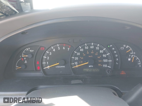 2000 Toyota Tundra SR5 with VIN 5TBRT3419YS066745, listed as a IAAI auction lot 42056620 with 248,722 mi miles and . Bid and sale history available at DreamBid. Image 7.
