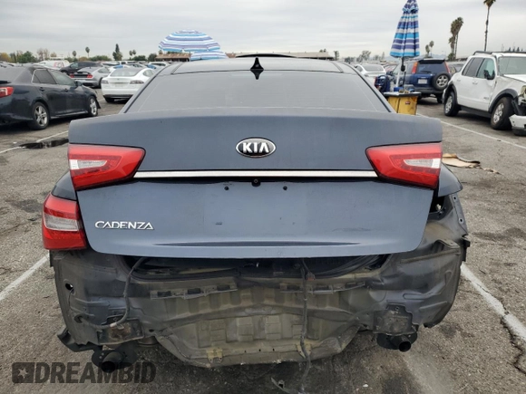 2015 Kia Cadenza Premium with VIN KNALN4D74F5172585, listed as a Copart auction lot 81832094 with 108,888 mi miles and Salvage Title. Bid and sale history available at carsss.com. Image 6.