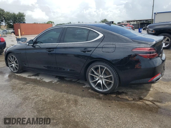 2023 Genesis G70 3.3T with VIN KMTG54TE8PU118039, listed as a Copart auction lot 67553654 with 7,515 mi miles and Salvage Title. Bid and sale history available at carsss.com. Image 2.