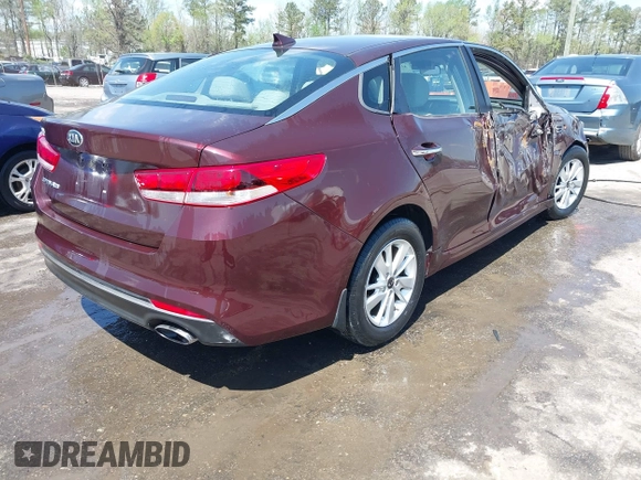 2017 Kia Optima LX with VIN 5XXGT4L32HG150608, listed as a IAAI auction lot 41963406 with 71,521 mi miles. Bid and sale history available at carsss.com. Image 4.