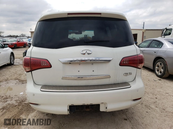 2013 Infiniti QX56 with VIN JN8AZ2NF2D9530785, listed as a Copart auction lot 41306444 with 148,029 mi miles and Salvage Title. Bid and sale history available at carsss.com. Image 6.