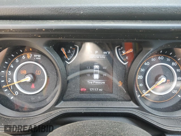 2024 Jeep Gladiator Sport S z VIN 1C6HJTAG5RL105858, wystawiony jako Copart lot #53345125 z przebiegiem 17 117 mil mil oraz Szkoda całkowita • Salvage title. Historia ofert i sprzedaży dostępna na DreamBid. Obrazek 9.