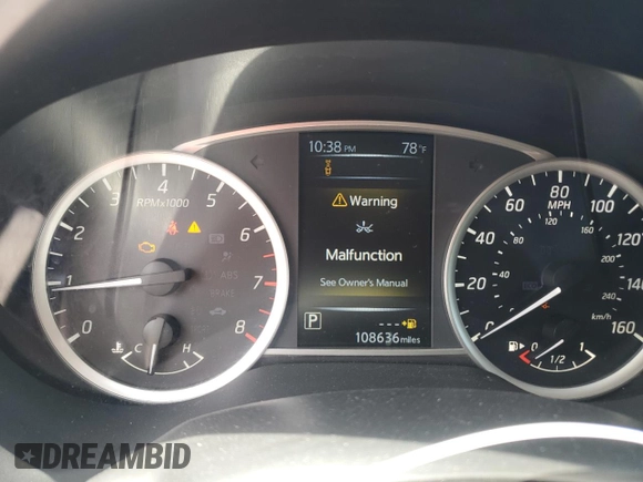 2018 Nissan Sentra SV with VIN 3N1AB7AP6JL659114, listed as a Copart auction lot 54148305 with 108,636 mi miles and Clean Title. Bid and sale history available at carsss.com. Image 9.