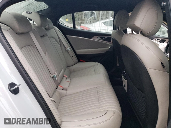 2023 Genesis G70 3.3T with VIN KMTG54TE7PU107887, listed as a Copart auction lot 80254334 with 24,294 mi miles and Salvage Title. Bid and sale history available at DreamBid. Image 10.