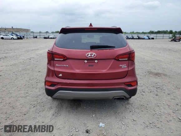 2018 Hyundai Santa Fe 2.4L with VIN 5XYZUDLB4JG505969, listed as a Copart auction lot 61583205 with 137,607 mi miles and Clean title. Bid and sale history available at DreamBid. Image 6.