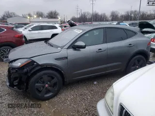 2020 Jaguar E-PACE Checkered Flag Edition with VIN SADF12FX0L1011705, listed as a Copart auction lot 85848694 with 34,673 mi miles and Salvage Title. Bid and sale history available at carsss.com. Image 1.