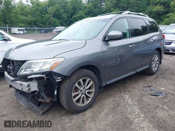 2015 Nissan Pathfinder S z VIN 5N1AR2MM3FC675623, wystawiony jako IAAI lot #42697236 z przebiegiem 99 686 mil mil oraz . Historia ofert i sprzedaży dostępna na DreamBid. Obrazek 18.