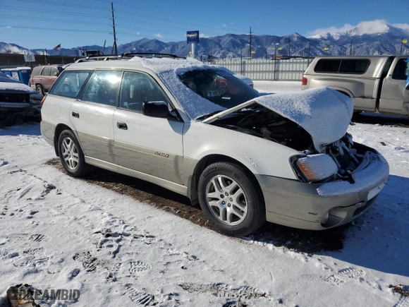 2001 Subaru Legacy Wagon Outback w/RL Equip with VIN 4S3BH675117650678, listed as a Copart auction lot 84107504 with 0 mi miles and Salvage Title. Bid and sale history available at carsss.com. Image 4.