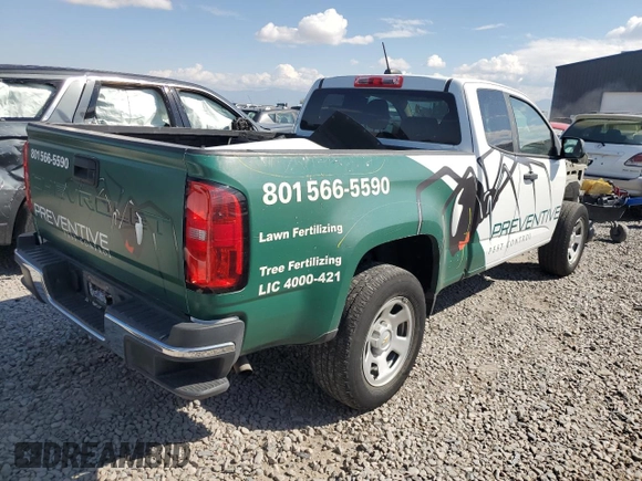 2021 Chevrolet Colorado 2WD Work Truck with VIN 1GCHSBEA0M1207692, listed as a Copart auction lot 71365804 with 64,382 mi miles and Salvage title. Bid and sale history available at DreamBid. Image 3.
