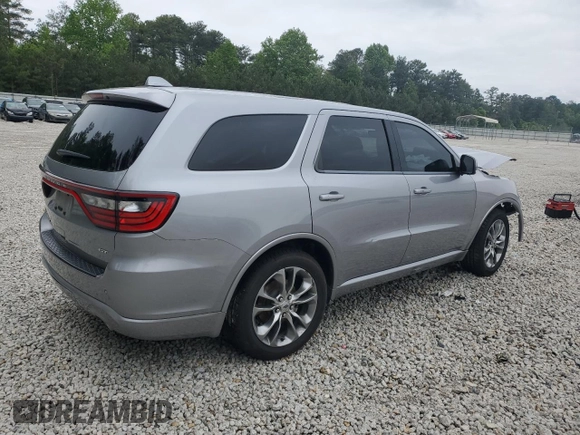 2020 Dodge Durango GT Plus with VIN 1C4RDHDG4LC260129, listed as a Copart auction lot 54903735 with 141,729 mi miles and Salvage title. Bid and sale history available at DreamBid. Image 3.