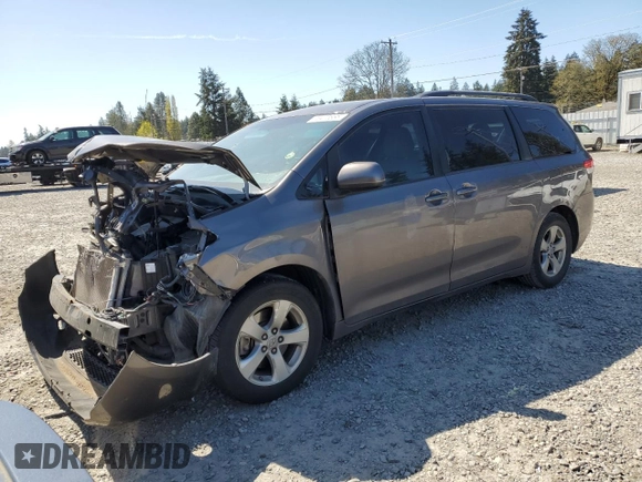 2012 Toyota Sienna LE AAS with VIN 5TDKK3DC4CS248181, listed as a Copart auction lot 53475865 with 124,492 mi miles and Salvage Title. Bid and sale history available at carsss.com. Image 1.