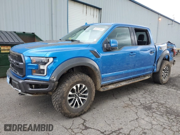 2019 Ford F-150 Raptor with VIN 1FTFW1RG5KFB89789, listed as a Copart auction lot 80231564 with 34,752 mi miles and Salvage Title. Bid and sale history available at carsss.com. Image 1.