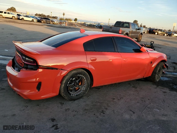 2022 Dodge Charger SRT Hellcat Widebody with VIN 2C3CDXL92NH122094, listed as a Copart auction lot 86927294 with 33,050 mi miles and Salvage Title. Bid and sale history available at carsss.com. Image 3.