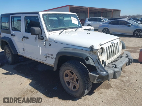 2016 Jeep Wrangler Unlimited Sport RHD with VIN 1C4BJWKG8GL307220, listed as a IAAI auction lot 41646544 with 201,199 mi miles and . Bid and sale history available at DreamBid. Image 1.