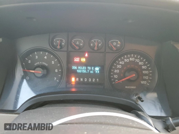 2009 Ford F-150 STX with VIN 1FTRX14859FA96761, listed as a Copart auction lot 44344185 with 100,158 mi miles and Salvage Title. Bid and sale history available at carsss.com. Image 9.