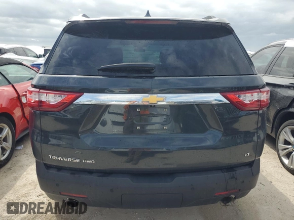 2021 Chevrolet Traverse LT Cloth with VIN 1GNEVGKW7MJ112612, listed as a Copart auction lot 75235074 with 58,744 mi miles and Salvage Title. Bid and sale history available at carsss.com. Image 6.