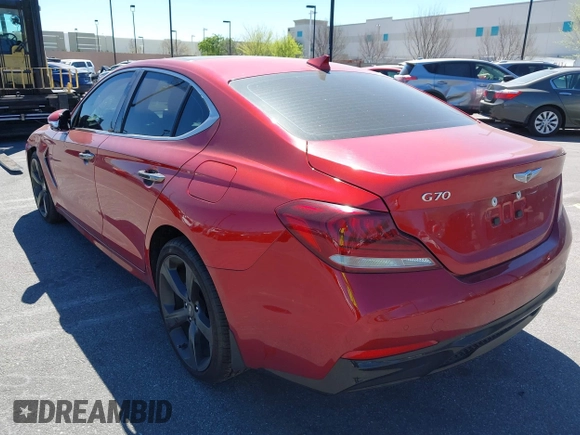 2020 Genesis G70 2.0T z VIN KMTG44LA3LU045365, wystawiony jako IAAI lot #41651427 z przebiegiem 33 333 mil mil oraz . Historia ofert i sprzedaży dostępna na DreamBid. Obrazek 3.