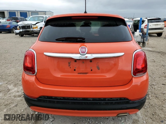 2017 FIAT 500X Lounge with VIN ZFBCFXDB7HP616011, listed as a Copart auction lot 59060524 with 50,980 mi miles and Salvage title. Bid and sale history available at DreamBid. Image 6.