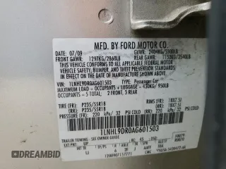 2010 Lincoln MKS with VIN 1LNHL9DR0AG601503, listed as a Copart auction lot 44265785 with 170,426 mi miles and Salvage Title. Bid and sale history available at DreamBid. Image 12.