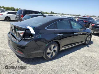 2017 Hyundai Sonata Hybrid Limited with VIN KMHE34L14HA046991, listed as a Copart auction lot 65815373 with 95,854 mi miles. Bid and sale history available at carsss.com. Image 3.