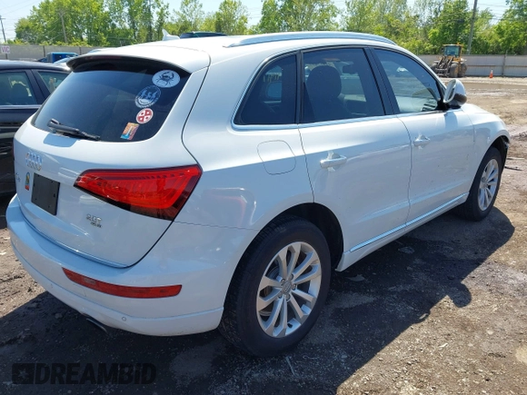 2015 Audi Q5 Premium Plus with VIN WA1LFAFP7FA063194, listed as a IAAI auction lot 41917897 with 125,625 mi miles and . Bid and sale history available at DreamBid. Image 4.