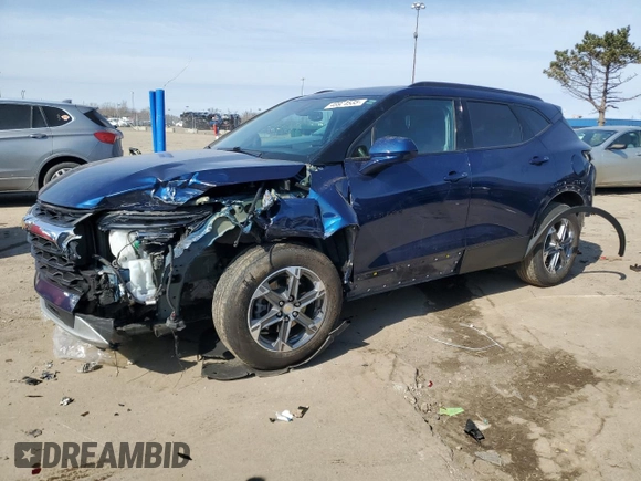 2023 Chevrolet Blazer LT z VIN 3GNKBCR41PS121933, wystawiony jako Copart lot #48974535 z przebiegiem 36 292 mil mil oraz Nie do naprawy • Non repairable. Historia ofert i sprzedaży dostępna na DreamBid. Obrazek 1.
