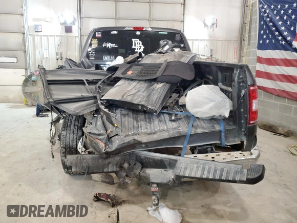 2019 Ford F-150 XL with VIN 1FTEW1E54KFB09804, listed as a Copart auction lot 52215404 with 80,222 mi miles and Salvage Title. Bid and sale history available at carsss.com. Image 6.