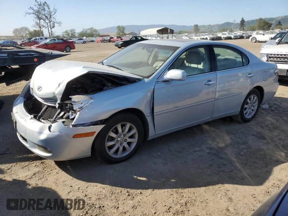 2003 Lexus ES 300 with VIN JTHBF30G530099830, listed as a Copart auction lot 52712945 with 142,874 mi miles and Salvage Title. Bid and sale history available at DreamBid. Image 1.