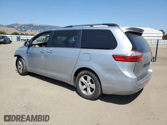 2016 Toyota Sienna LE AAS with VIN 5TDKK3DC3GS748712, listed as a Copart auction lot 60410365 with 96,508 mi miles and Salvage title. Bid and sale history available at DreamBid. Image 2.