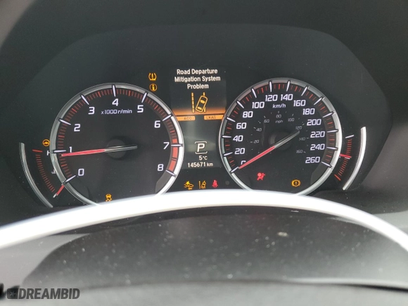 2019 Acura TLX w/A-Spec Pkg with VIN 19UUB3F64KA801568, listed as a Copart auction lot 45381445 with 145,671 mi miles and Clean Title. Bid and sale history available at carsss.com. Image 9.