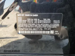 2020 BMW X3 M Competition with VIN 5YMTS0C00L9B27179, listed as a Copart auction lot 66031813 with 51,814 mi miles. Bid and sale history available at carsss.com. Image 14.
