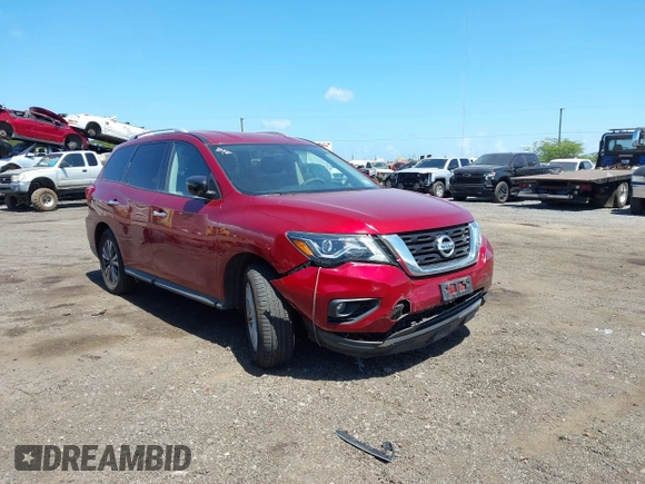 2018 Nissan Pathfinder SV with VIN 5N1DR2MM2JC640660, listed as a IAAI auction lot 41755834 with 76,801 mi miles and . Bid and sale history available at DreamBid. Image 6.