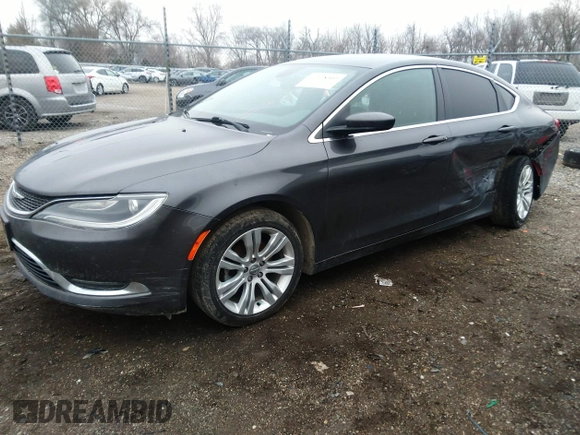 2015 Chrysler 200 Limited with VIN 1C3CCCAB0FN738371, listed as a IAAI auction lot 41208960 with 91,286 mi miles and . Bid and sale history available at DreamBid. Image 17.