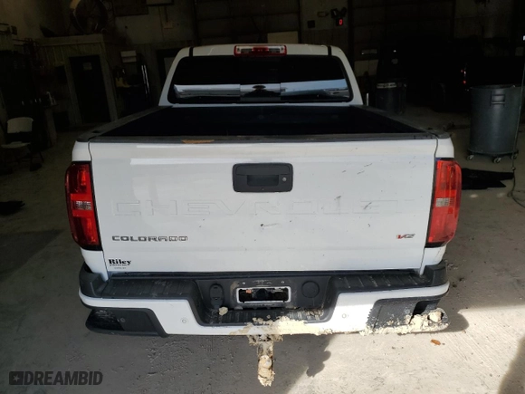 2021 Chevrolet Colorado 4WD Z71 with VIN 1GCGTDEN4M1214359, listed as a Copart auction lot 47929185 with 77,084 mi miles and Salvage Title. Bid and sale history available at carsss.com. Image 6.