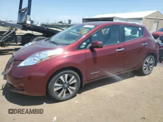 2016 Nissan LEAF SV with VIN 1N4BZ0CPXGC312509, listed as a Copart auction lot 61020405 with 102,659 mi miles and Salvage title. Bid and sale history available at DreamBid. Image 1.