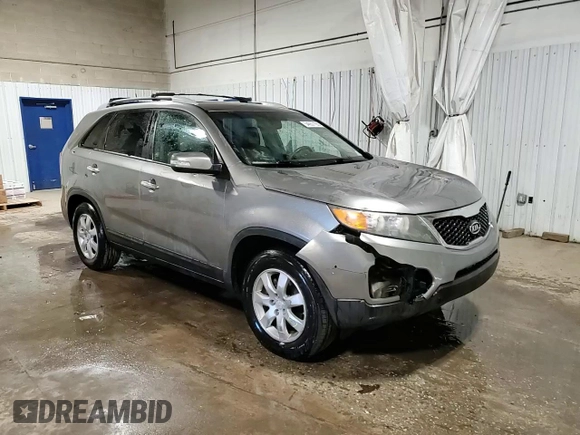 2012 Kia Sorento LX with VIN 5XYKT3A69CG205741, listed as a Copart auction lot 54657155 with 178,794 mi miles and Salvage Title. Bid and sale history available at DreamBid. Image 14.