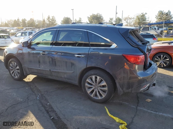 2014 Acura MDX Tech Pkg with VIN 5FRYD4H4XEB049025, listed as a Copart auction lot 46864495 with 104,112 mi miles and Salvage Title. Bid and sale history available at carsss.com. Image 2.